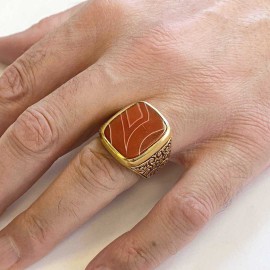 Onyx Sterling Silver Ring