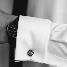 Ottoman State Coat of Arms Symbol Round Cufflink