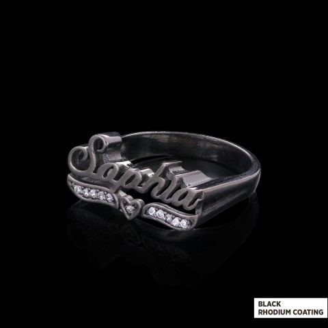 Personalized Design Silver Ring With Stone