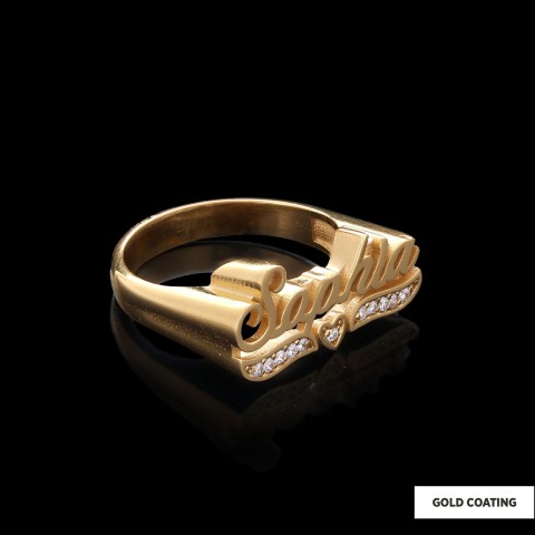 Personalized Design Silver Ring With Stone