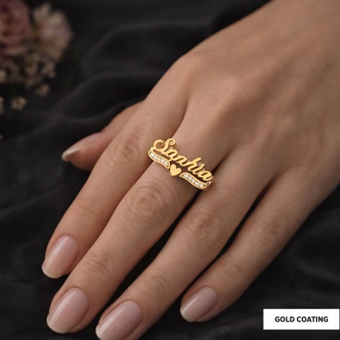 Personalized Design Silver Ring With Stone