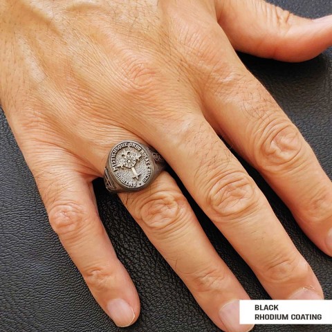 Personalized Rosae Crucis Ring, A Sacred and Symbolic Accessory