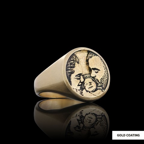 Personalized Round Photo Ring, Wear Your Memories, Family Photo Ring