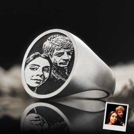Photo Oval Ring, Personalized Photo Ring, Stunning Custom Jewelry with Your Image