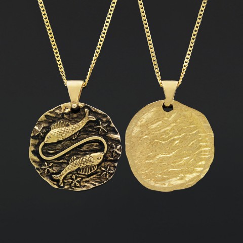 Pisces Pendant, Zodiac Jewelry, Sterling Silver, Astrology Necklace, Gift for Pisces, Unique Pisces Pendant