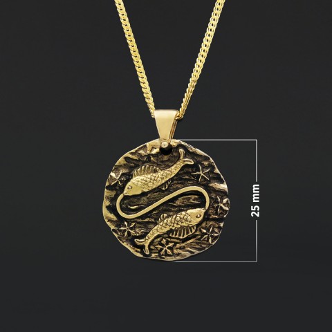Pisces Pendant, Zodiac Jewelry, Sterling Silver, Astrology Necklace, Gift for Pisces, Unique Pisces Pendant