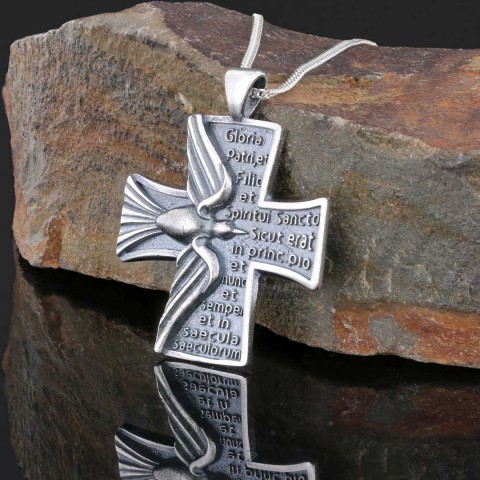 Rosae Crucis Pendant, Rosicrucian Mystical Necklace, Rosae Crucis Symbol Pendant