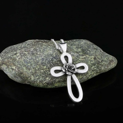 Rosicrucian Jewelry, Cross Necklace, Handmade Amorc Necklace, Cross Amorc Pendant