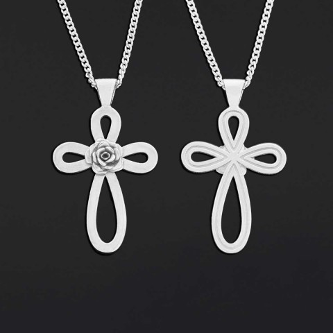 Rosicrucian Jewelry, Cross Necklace, Handmade Amorc Necklace, Cross Amorc Pendant