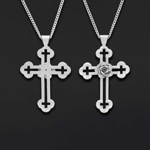 Rosicrucian Order Jewelry, Rosicrucian Spiritual Pendant, Mystical Rosicrucian Symbol Necklace