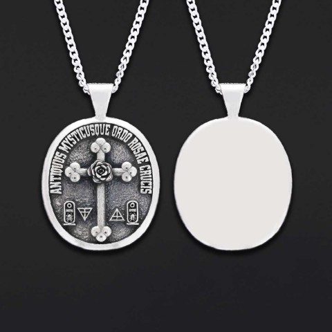 Rosicrucian Pendant Necklace, Amorc Cross Jewelry, Spiritual Gift Idea