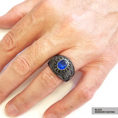 Round Stone Masonic Ring, A Symbol of Strength, Craftsmanship, and Timeless Elegance Mason Ring