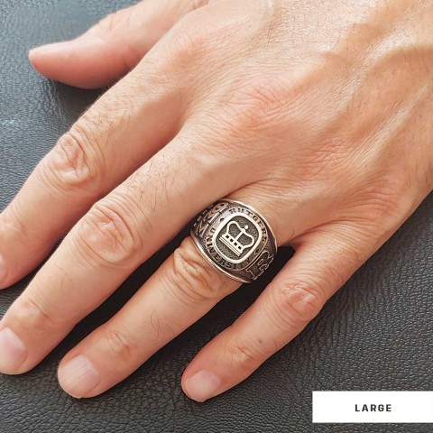 Rutgers University Ring, Handmade University Graduation Ring, Class Ring, High School Ring