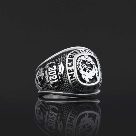 Rutgers University Ring, Handmade University Graduation Ring, Class Ring, High School Ring