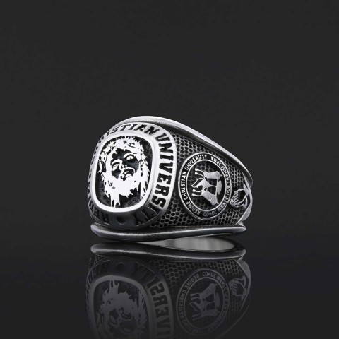 Rutgers University Ring, Handmade University Graduation Ring, Class Ring, High School Ring