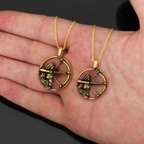 Sagittarius Pendant, Sterling Silver Sagittarius Necklace, Handmade Sagittarius Jewelry, Horoscope Sagittarius Necklace