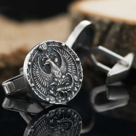 Custom Design Sterling Silver Scorpio Cufflink