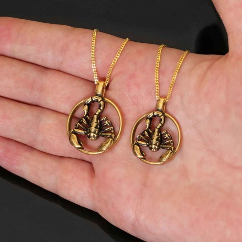 Scorpio Pendant, Sterling Silver Scorpio Necklace, Scorpio Jewelry, Horoscope Scorpio Necklace