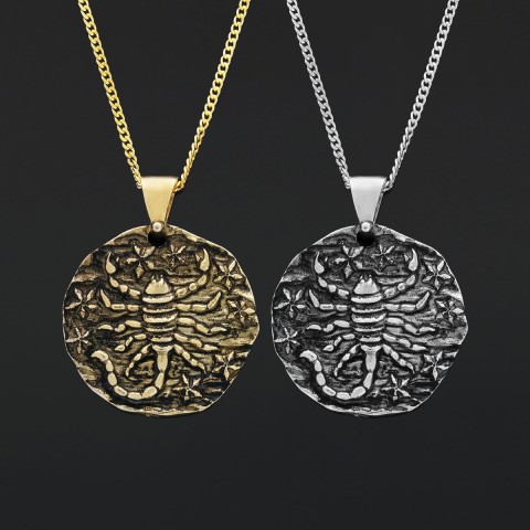 Scorpio Pendant, Zodiac Jewelry, Sterling Silver Necklace, Astrology Charm, Gift for Scorpio