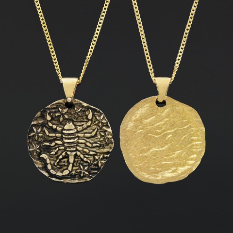 Scorpio Pendant, Zodiac Jewelry, Sterling Silver Necklace, Astrology Charm, Gift for Scorpio