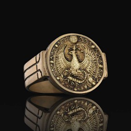 Scorpio Zodiac Round Ring