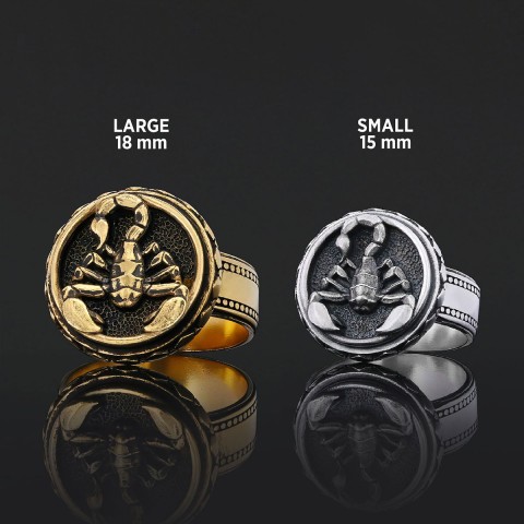 Scorpio Zodiac Silver Ring