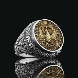 Scorpio Zodiac Silver Ring