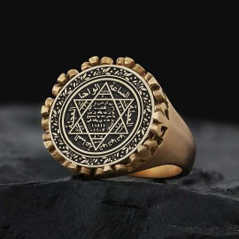 Seal Of Solomon Ring 925 Sterling Silver