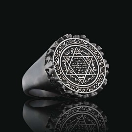 Seal Of Solomon Ring 925 Sterling Silver