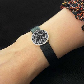 Seal Of Solomon Silver Bracelet