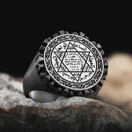 Seal Of Solomon Silver Ring