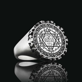 Seal Of Solomon Silver Ring