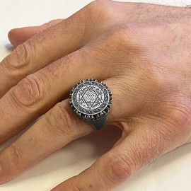 Seal Of Solomon Silver Ring
