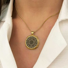 Seal Of Solomon Pendant 925 Sterling Silver