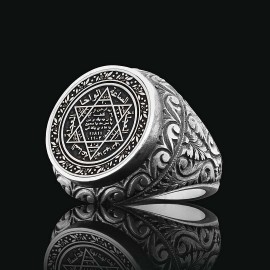 Seal of Solomon 925 Sterling Silver Ring
