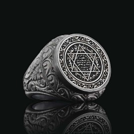Seal of Solomon 925 Sterling Silver Ring