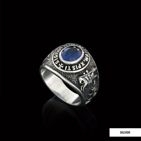 Sigillvm Militvm Xpisti Masonic Ring, Mason Jewelry, Custom Mason Ring
