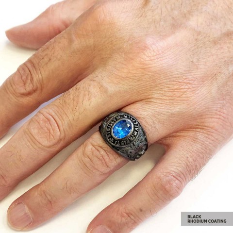 Sigillvm Militvm Xpisti Masonic Ring, Mason Jewelry, Custom Mason Ring