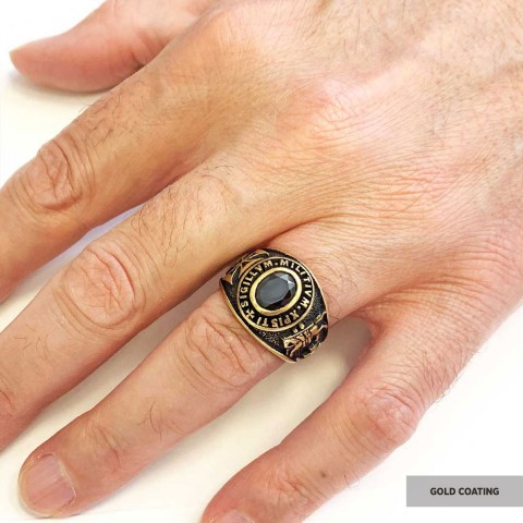 Sigillvm Militvm Xpisti Masonic Ring, Mason Jewelry, Custom Mason Ring