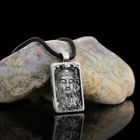 Silver Buddha Pendant