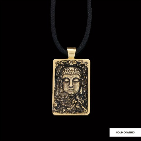Silver Buddha Pendant
