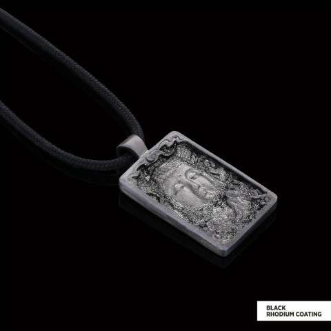 Silver Buddha Pendant