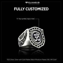 Silver Buddha Ring