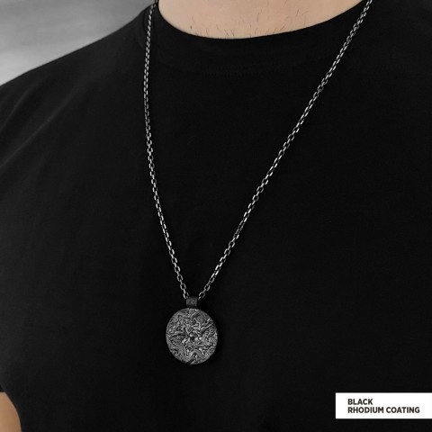 Silver Dragon Pendant