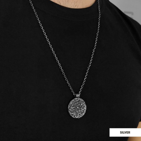 Silver Dragon Pendant