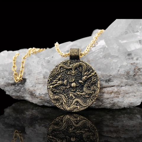 Silver Dragon Pendant