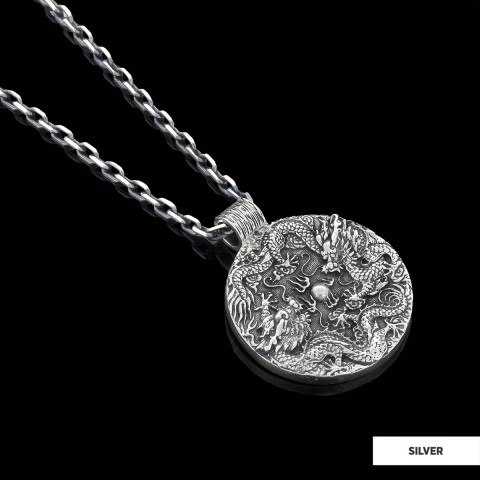 Silver Dragon Pendant