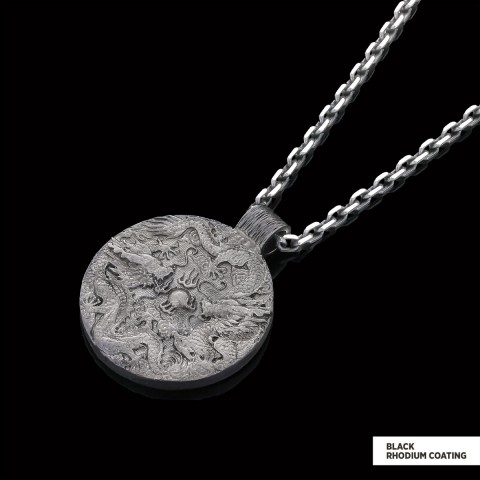 Silver Dragon Pendant