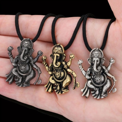 Silver Ganesha Pendant