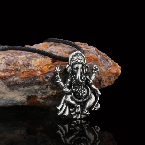 Silver Ganesha Pendant
